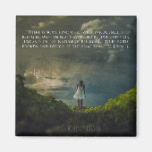 Aimant frigo carré avec message inspirant (Devant)