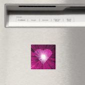 Aimant frigo carré de coeur rose (In Situ (Lave-vaisselle))