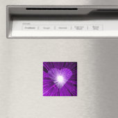 Aimant frigo carré de coeur violet (In Situ (Lave-vaisselle))