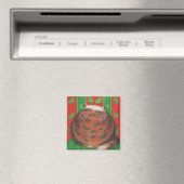 Aimant frigo carré de Noël Pud. (In Situ (Lave-vaisselle))
