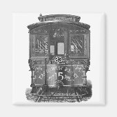 Aimant frigo chariot vintage (Devant)