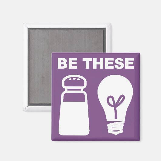 Aimant frigo chrétien de sel et de lumière (Recto/Verso)