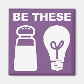 Aimant frigo chrétien de sel et de lumière (Devant)