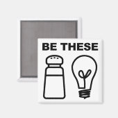 Aimant frigo chrétien de sel et de lumière (Recto/Verso)