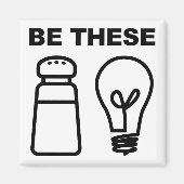 Aimant frigo chrétien de sel et de lumière (Devant)