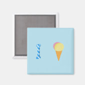 Aimant frigo crème glacée (Recto/Verso)