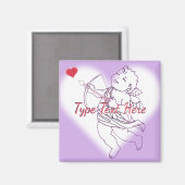 Aimant frigo Cupid Magnet de Saint Valentin (Recto/Verso)