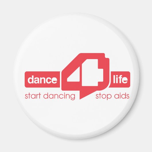 aimant frigo dance4life (Devant)