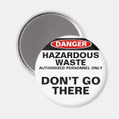 Aimant frigo Danger (Recto/Verso)