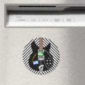 Aimant Frigo de guitare Mod Brit Pop Art (In Situ (Lave-vaisselle))
