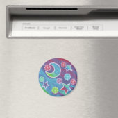 Aimant frigo de nuit brillant rond (In Situ (Lave-vaisselle))