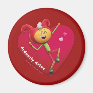 Aimant frigo de Saint Valentin pour baies