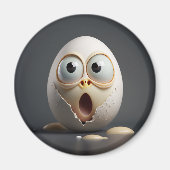 aimant frigo d'oeuf surréaliste (Devant)