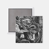 Aimant frigo Dragon 'initia' (Recto/Verso)