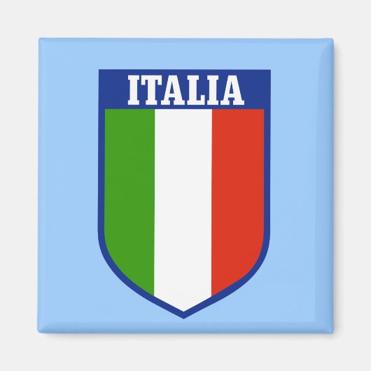 Aimant frigo drapeau italien (Devant)