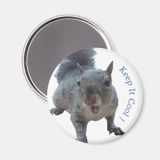 Aimant frigo écureuil personnalisé (Recto/Verso)