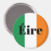 Aimant frigo Éire avec drapeau d'Irlande (Recto/Verso)