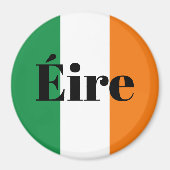 Aimant frigo Éire avec drapeau d'Irlande (Devant)