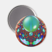 Aimant frigo en dentelle spatiale (Recto/Verso)