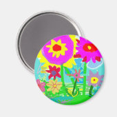 Aimant frigo Fleurs Printemps (Recto/Verso)