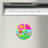 Aimant frigo Fleurs Printemps (In Situ (Lave-vaisselle))