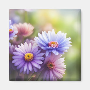 Aimant frigo floral avec de magnifiques marguerite