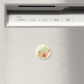 Aimant frigo floral, zazzle. (In Situ (Lave-vaisselle))