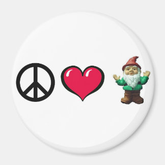 Aimant frigo Gnome Coeur Paix
