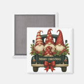 Aimant frigo Gnomes de Noël (Recto/Verso)