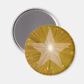 Aimant frigo Gold Star rond (Recto/Verso)