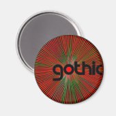 aimant frigo "gothique" (Recto/Verso)