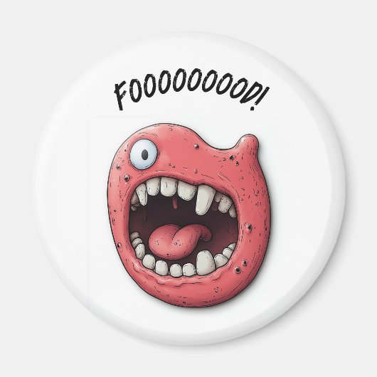 Aimant frigo "Hungry Mouth" ! (Devant)