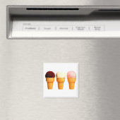 Aimant frigo "Ice Cream Cones" (In Situ (Lave-vaisselle))