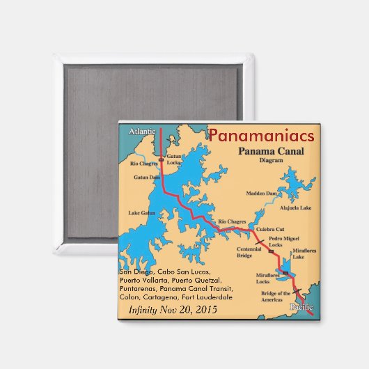 Aimant frigo Infinity Panamaniacs (Recto/Verso)