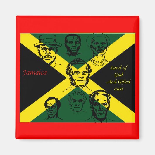 aimant frigo jamaïque national héros (Devant)