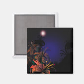 aimant frigo Lillies de minuit (Recto/Verso)