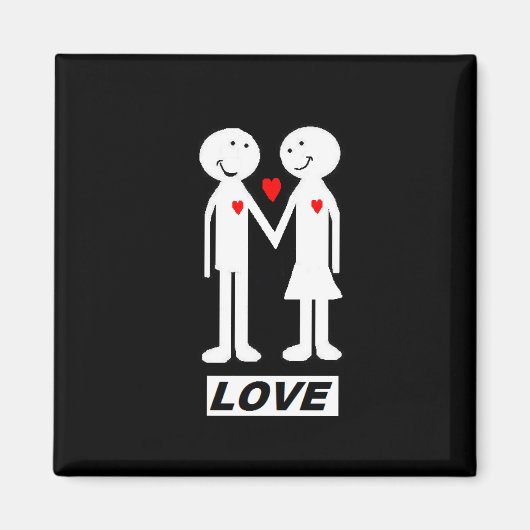 aimant frigo "love" (Devant)