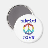 Aimant frigo Make Food Not War (Recto/Verso)