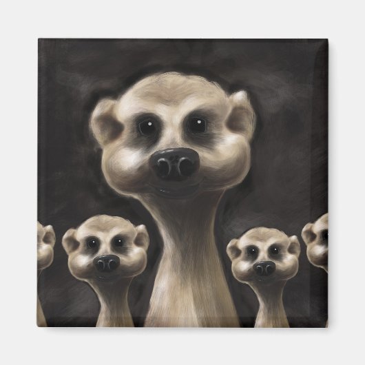Aimant frigo Meerkat (Devant)