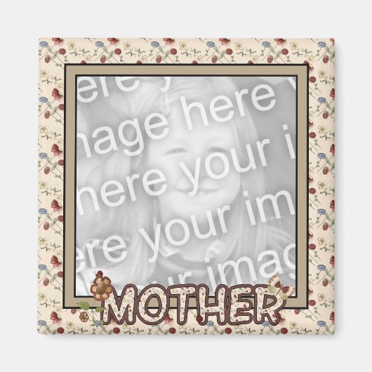 Aimant frigo "Mère" (Devant)