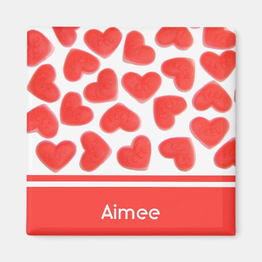 Aimant frigo "Nom" de Sweet Hearts (Devant)