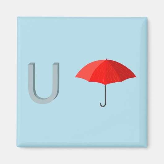 Aimant frigo parapluie (Devant)