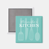 Aimant frigo personnalisé avec ustensiles de cuisi (Recto/Verso)