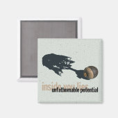 aimant frigo "potentiel insondable" (Recto/Verso)