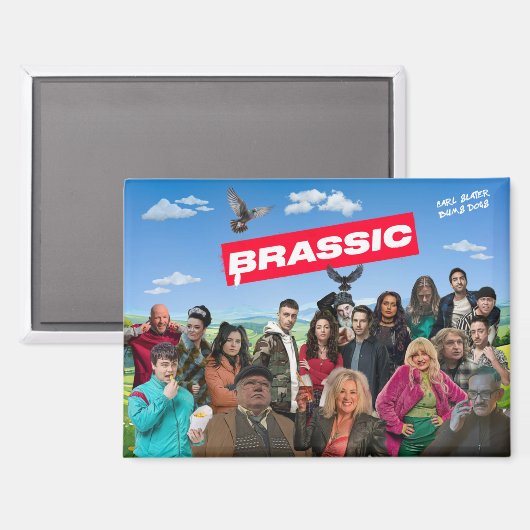 Aimant frigo rectangle de bande (Recto/Verso)