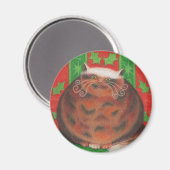 Aimant frigo rond de Noël Pud. (Recto/Verso)
