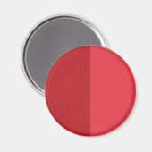 Aimant frigo rond rouge tomate à texture fractionn (Recto/Verso)