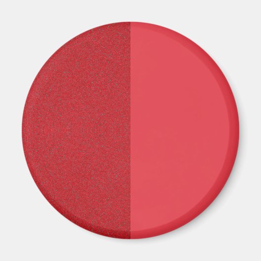 Aimant frigo rond rouge tomate à texture fractionn (Devant)