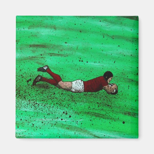 Aimant frigo rugby (Devant)