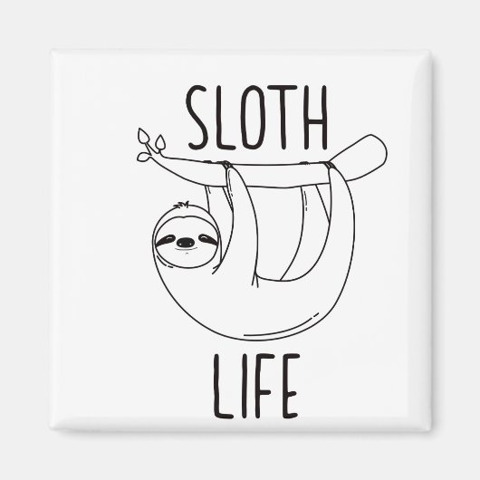 Aimant frigo Sloth Life (Devant)